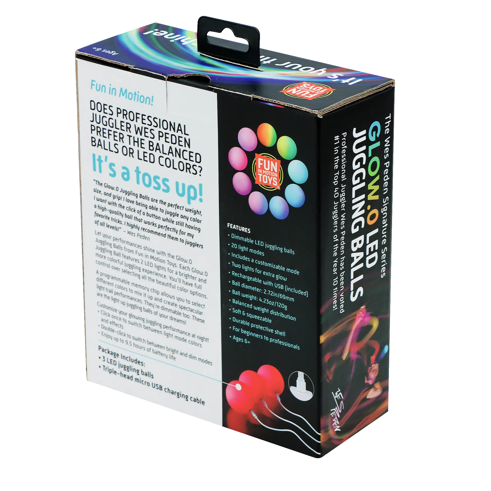 Wes Peden Glow.0 Juggling Balls E2