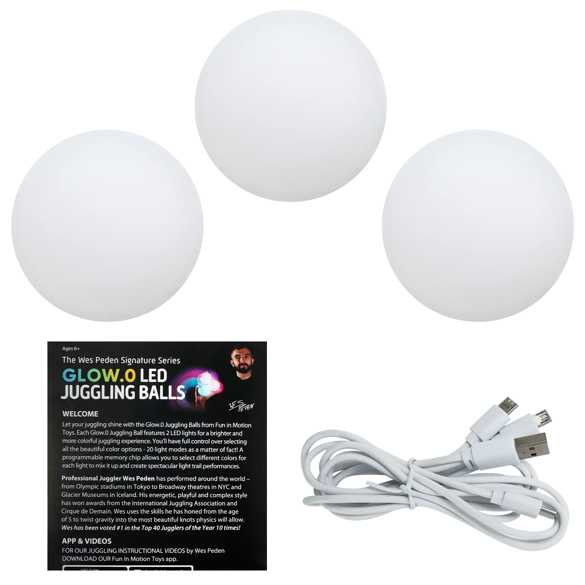 Wes Peden Glow.0 Juggling Balls E2