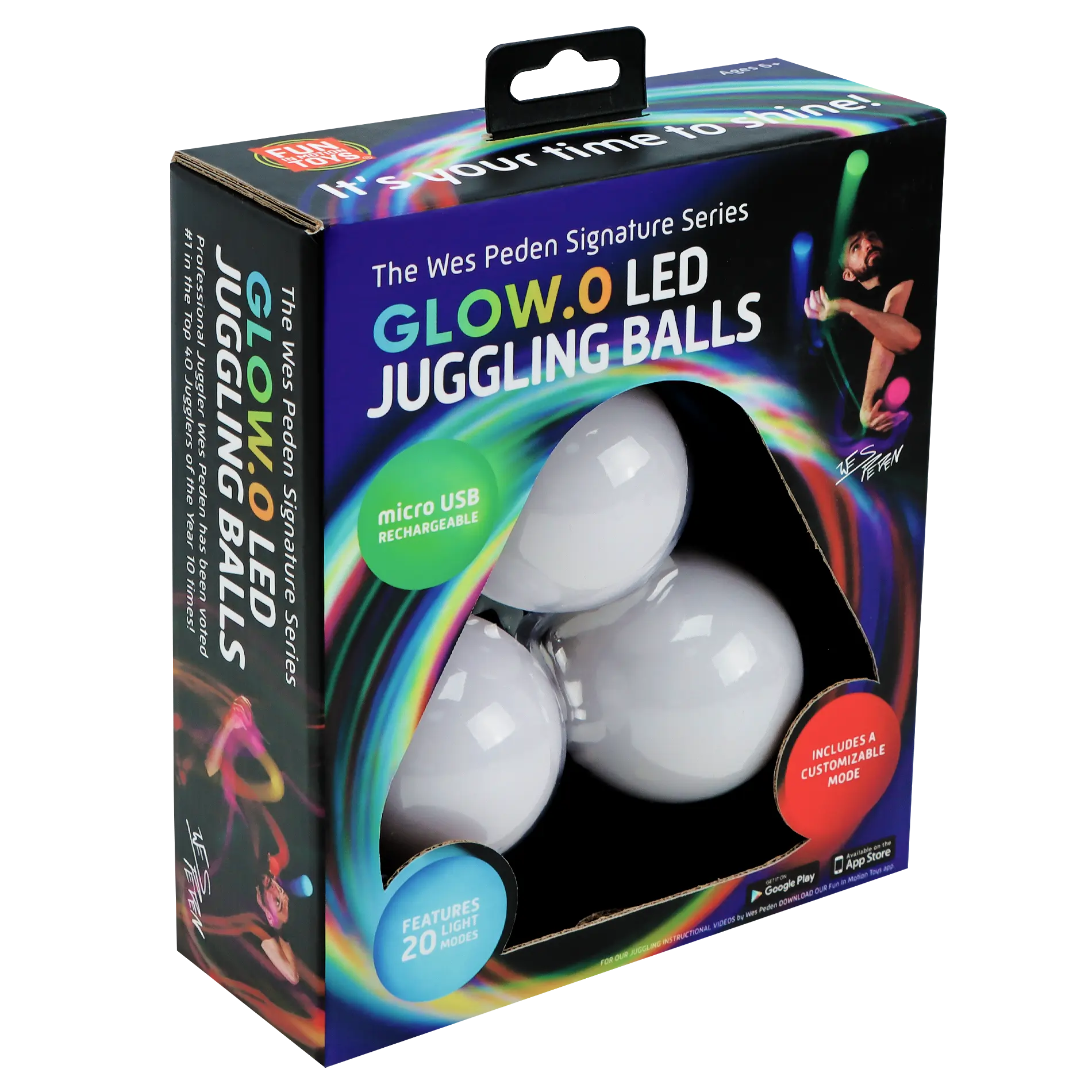 Wes Peden Glow.0 Juggling Balls E2